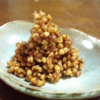 蕎麦のカリカリ味噌